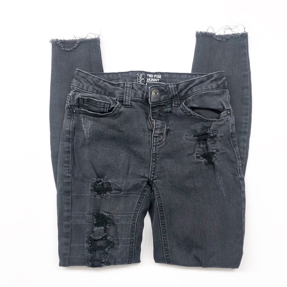 NOBO No Boundaries black mid rise skinny jeans